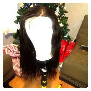 Virgin Peruvian hair wig 18 in